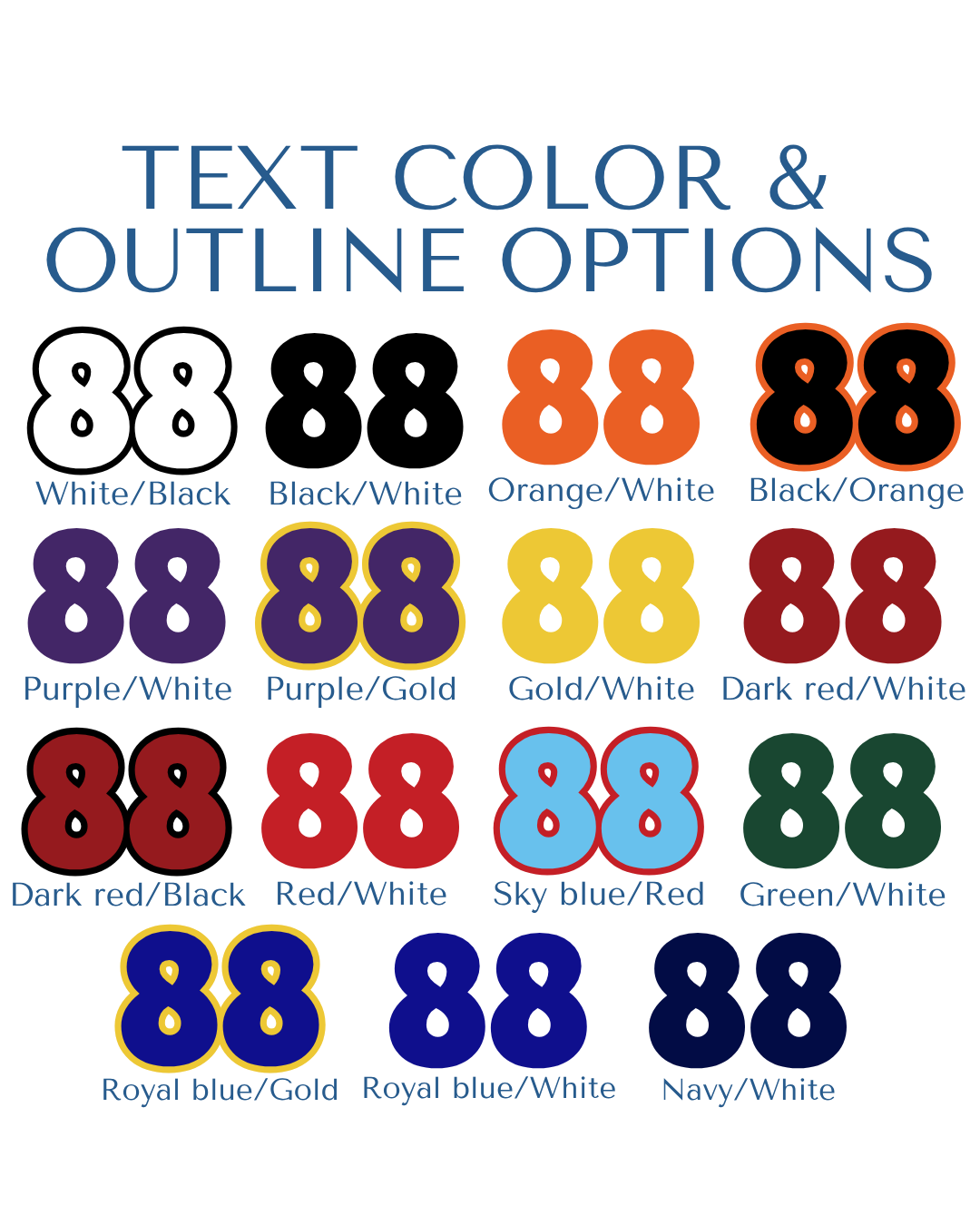 Custom Number with Glitter Background Button