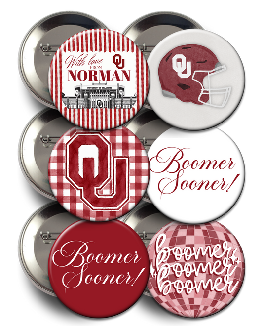 OU Game Day Buttons
