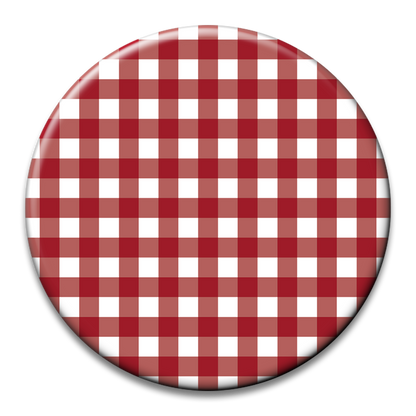 Custom Number Gingham Button
