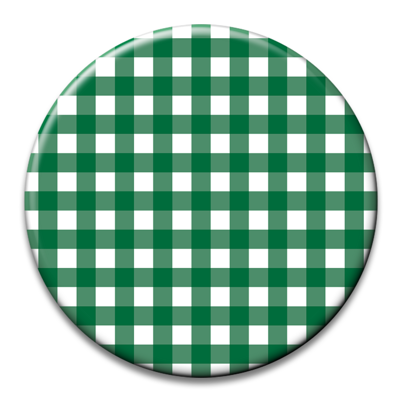 Custom Number Gingham Button