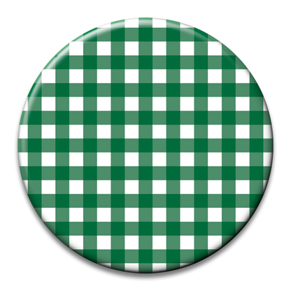 Custom Number Gingham Button