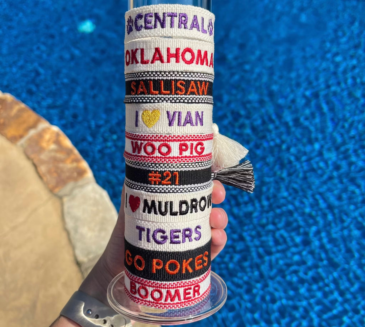 Custom Text Tassel Bracelet