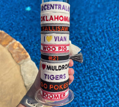 Custom Text Tassel Bracelet