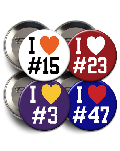 Custom "I ♥︎ #" Button
