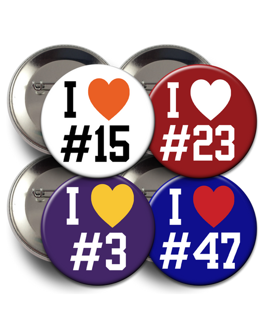 Custom "I ♥︎ #" Button