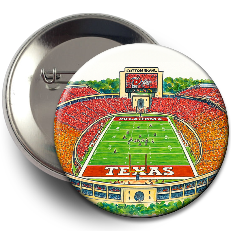 OU/Texas Game Day Buttons