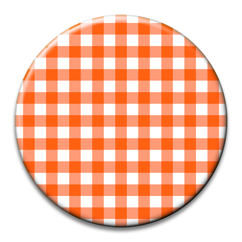 Custom Number Gingham Button