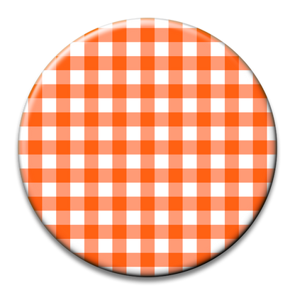 Custom Number Gingham Button