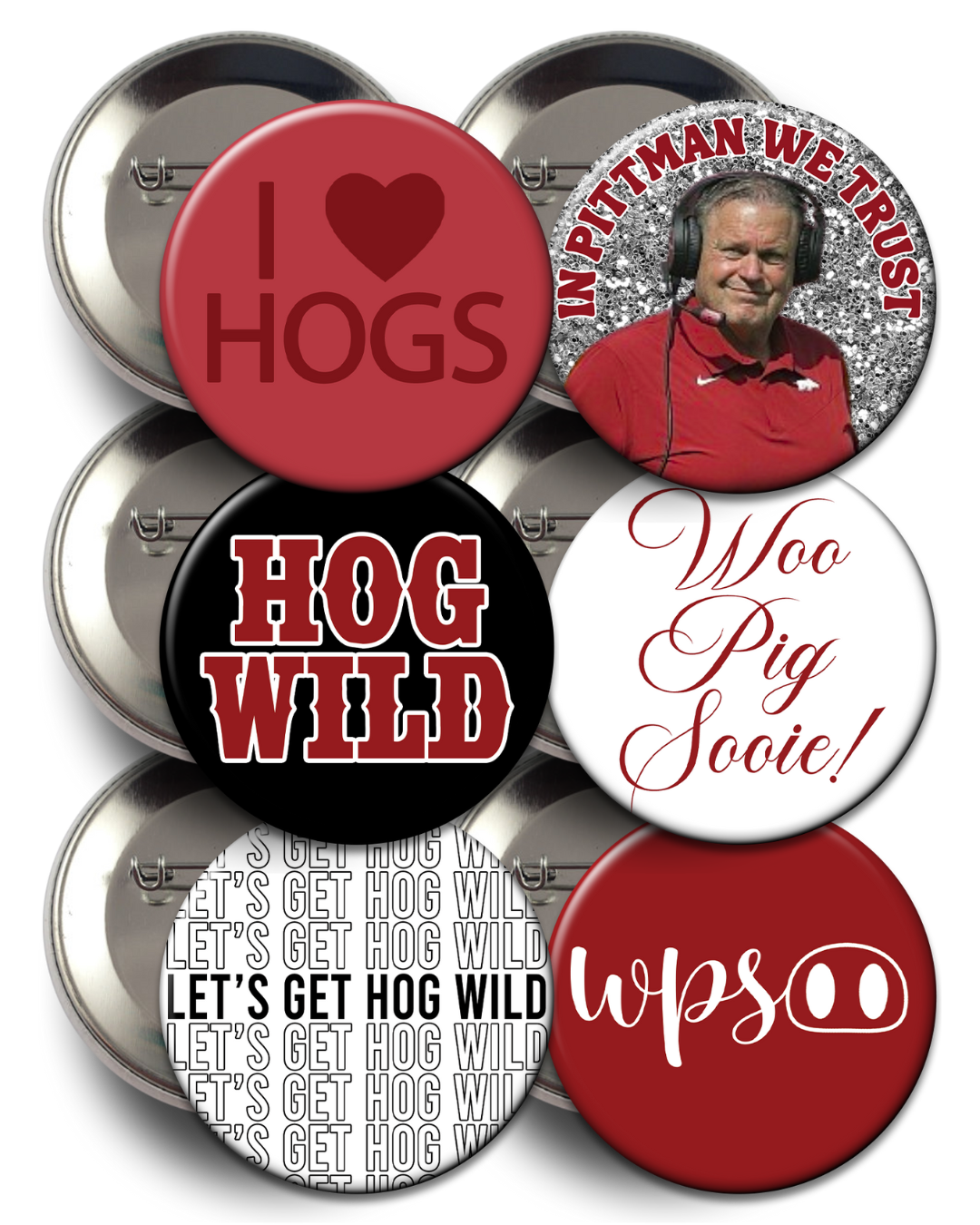Arkansas Game Day Buttons