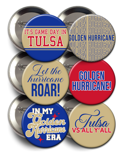 Tulsa Game Day Buttons