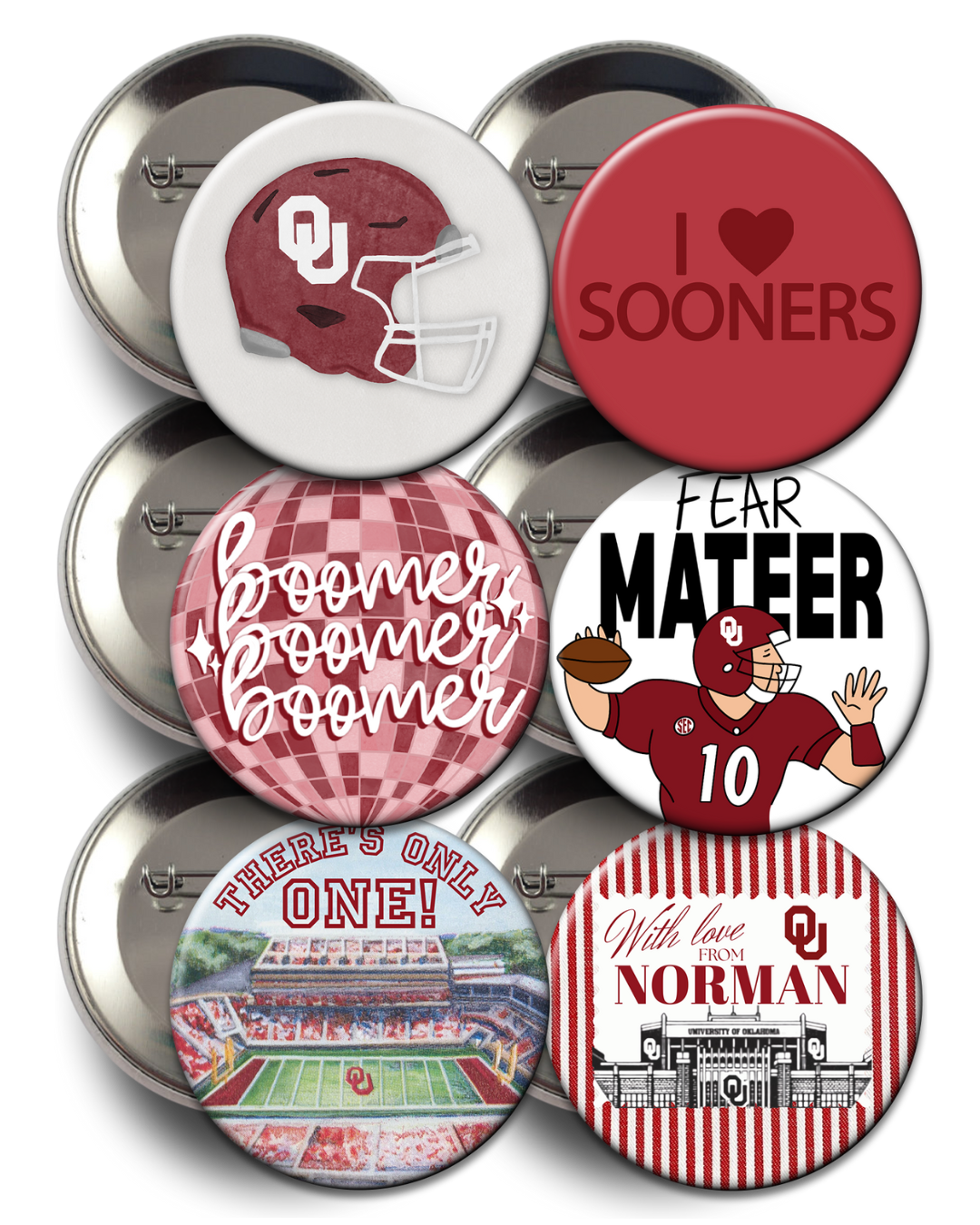 OU Game Day Buttons