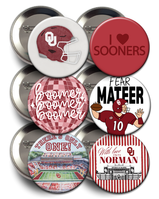 OU Game Day Buttons