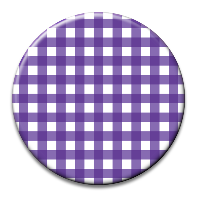 Custom Number Gingham Button