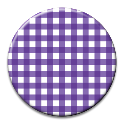 Custom Number Gingham Button