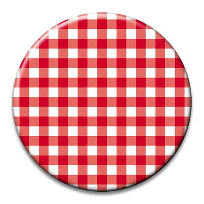 Custom Number Gingham Button