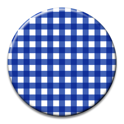 Custom Number Gingham Button
