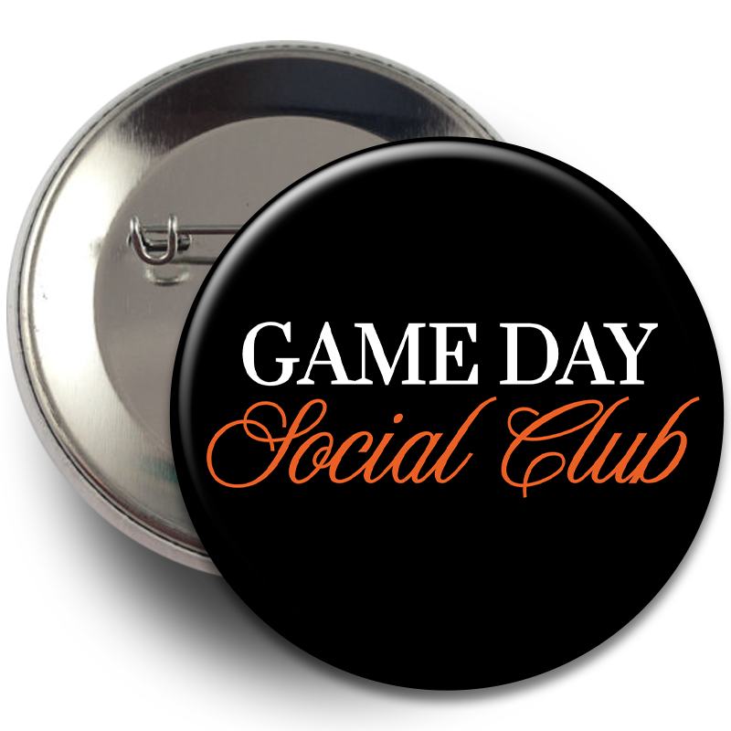 "Game Day Social Club" Button