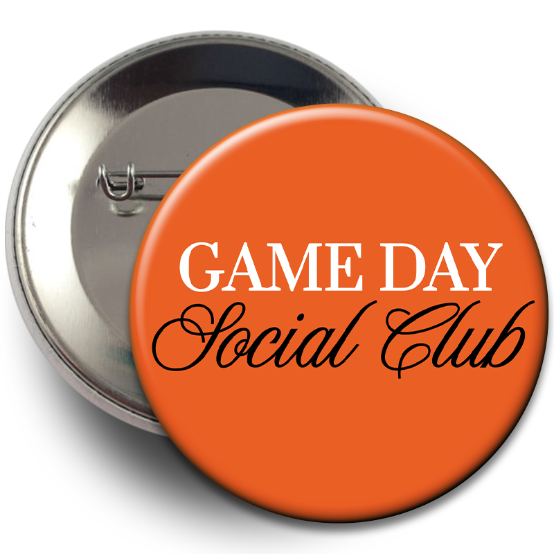 "Game Day Social Club" Button