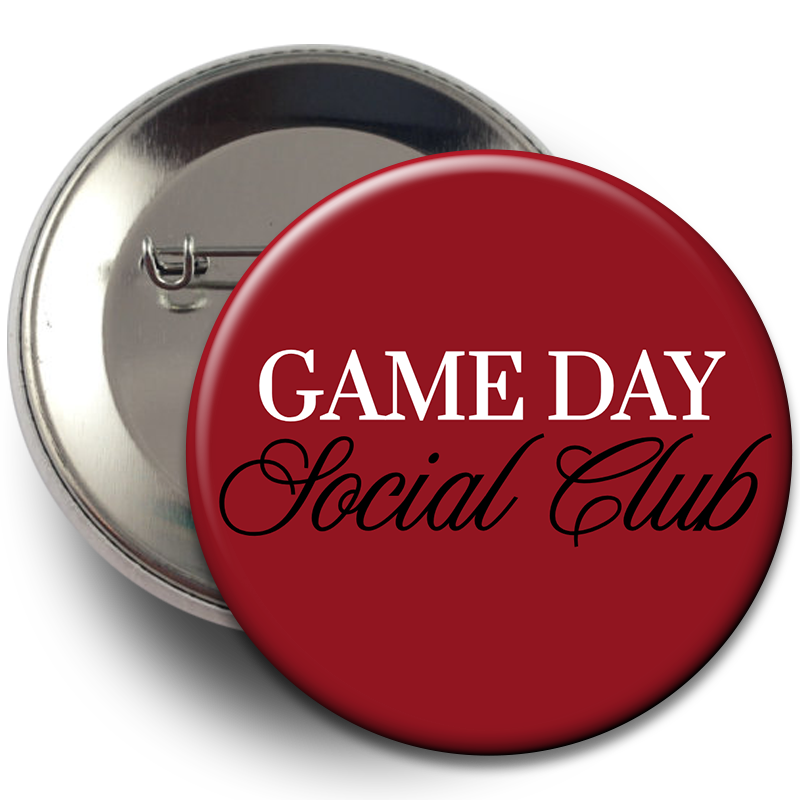 "Game Day Social Club" Button