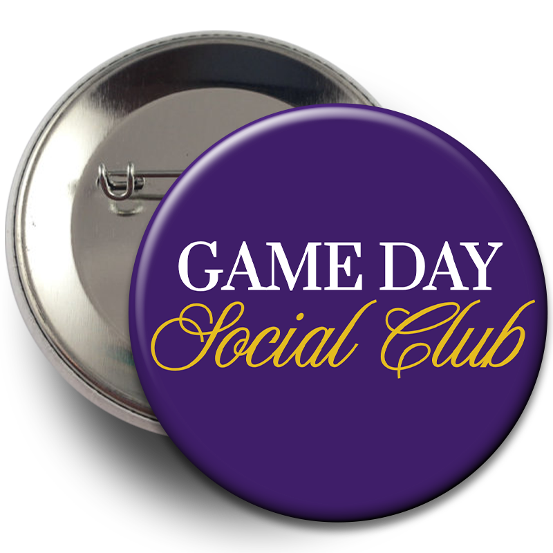 "Game Day Social Club" Button