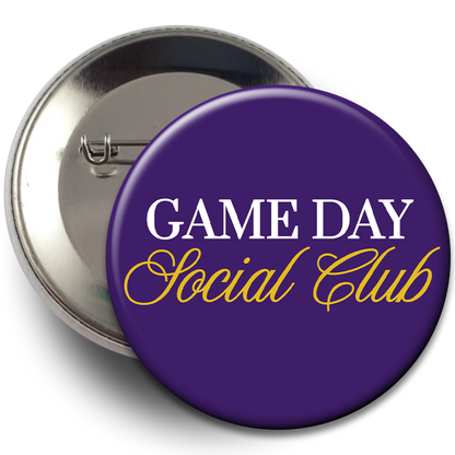 "Game Day Social Club" Button