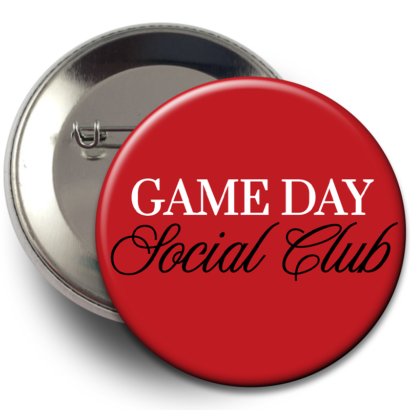 "Game Day Social Club" Button