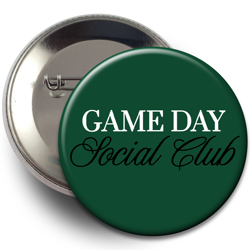 "Game Day Social Club" Button