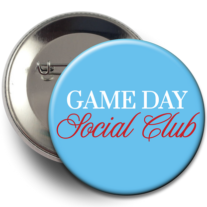 "Game Day Social Club" Button