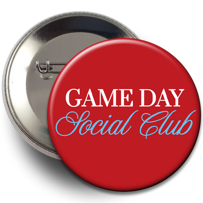 "Game Day Social Club" Button