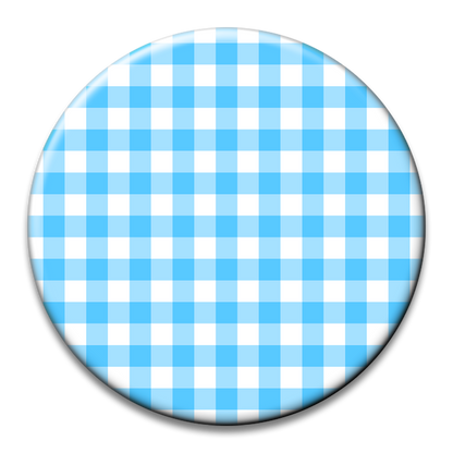 Custom Number Gingham Button