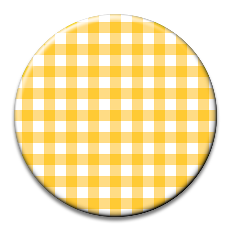Custom Number Gingham Button
