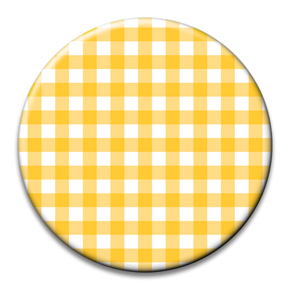 Custom Number Gingham Button