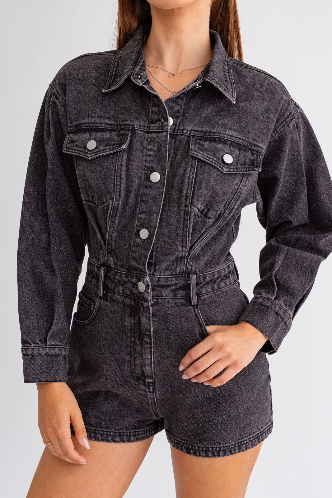 Endless Nights Denim Romper